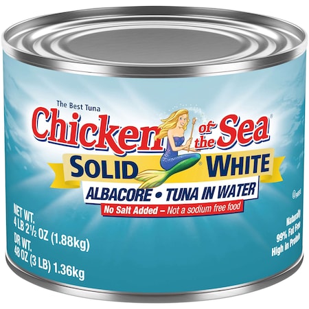 Chicken Of The Sea Low Sodium Solid Albacore Tuna In Water 66.5 oz., PK6 10048000005554